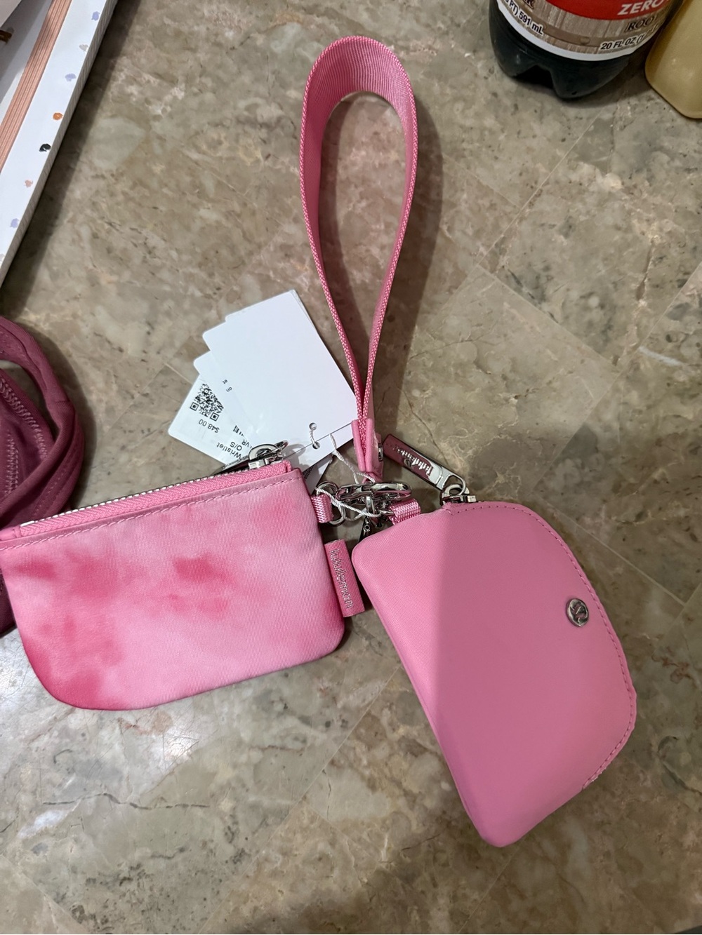 lululemon athletica Pink Wristlet Pouch Set